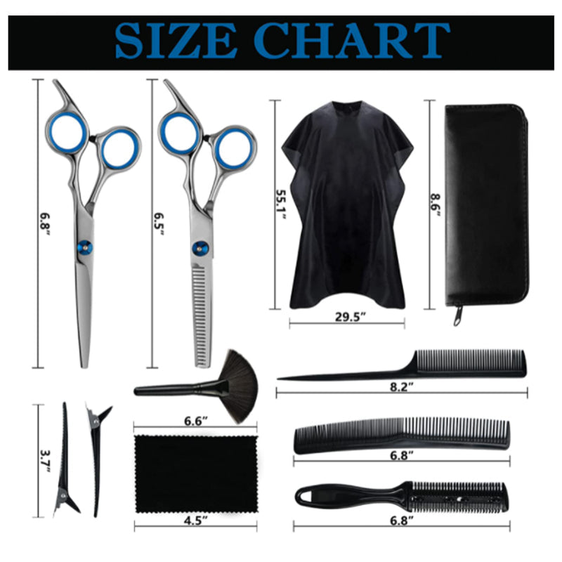 Hair Cutting Scissors Set - Professional Haircut Scissors Kit 1