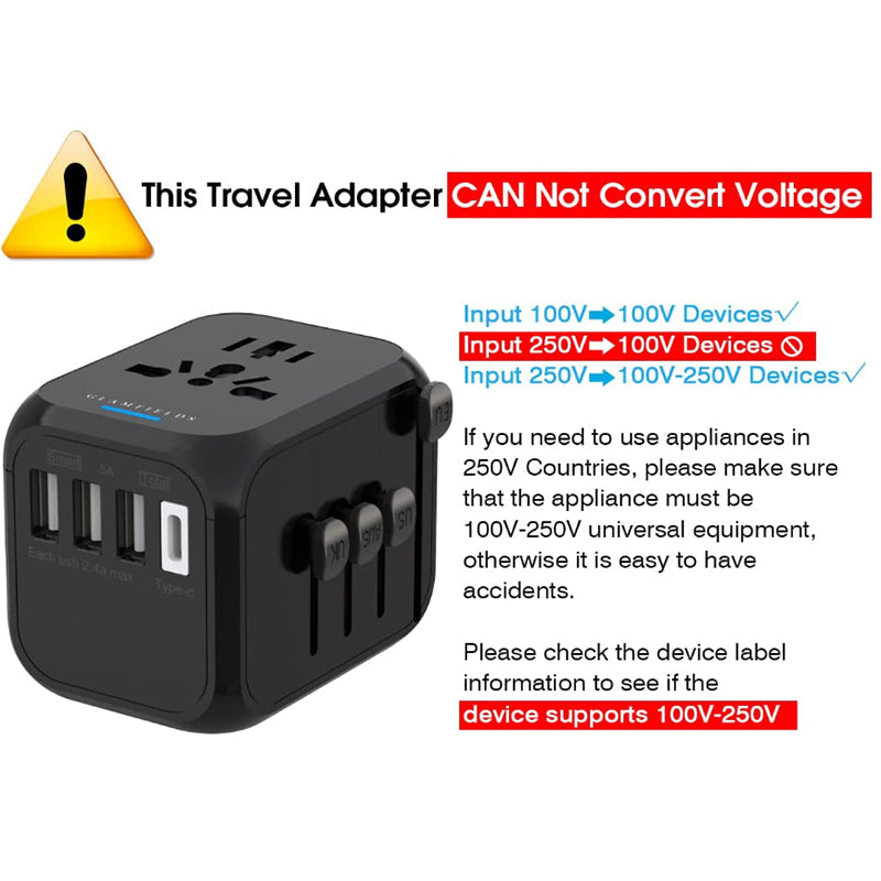 Universal Travel Adapter All in One