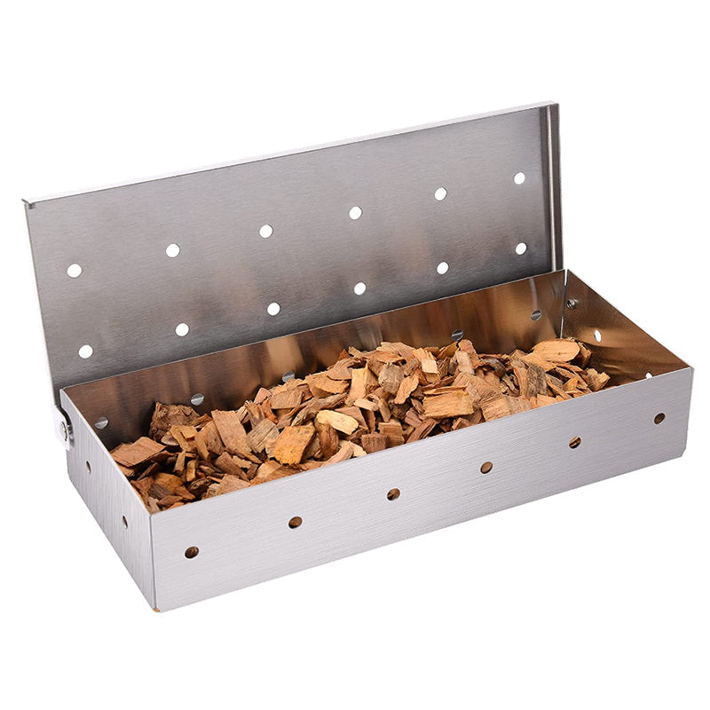 Smoker Box for BBQ Grill Wood Chips -  Stainless Steel
