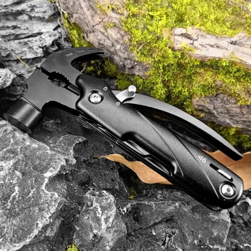 Multitool-12 in 1 Camping Tools with Mini Hammer