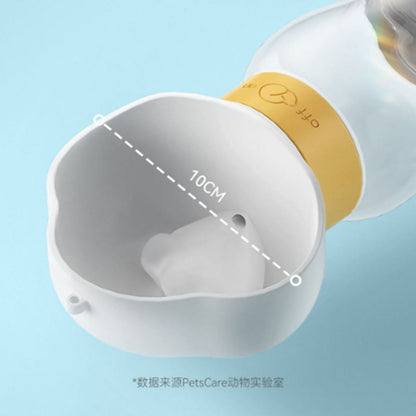 Pet Water Bottle Dispenser with Food Container Leak Proof Pet Drinking Bottle P