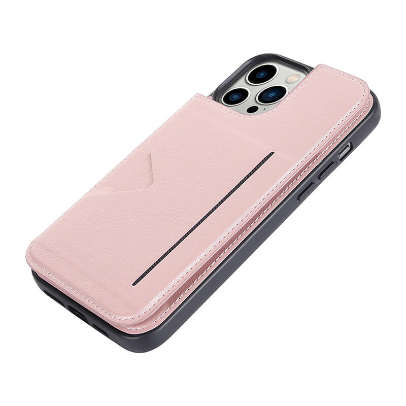 Mika Series PU Leather Wallet Stand Compatible with iPhone 16 Pro Case with Magnetic Close