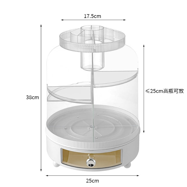 360 Degree Rotating Cosmetics Storage Box Desktop Large Capacity cosmetics Rack