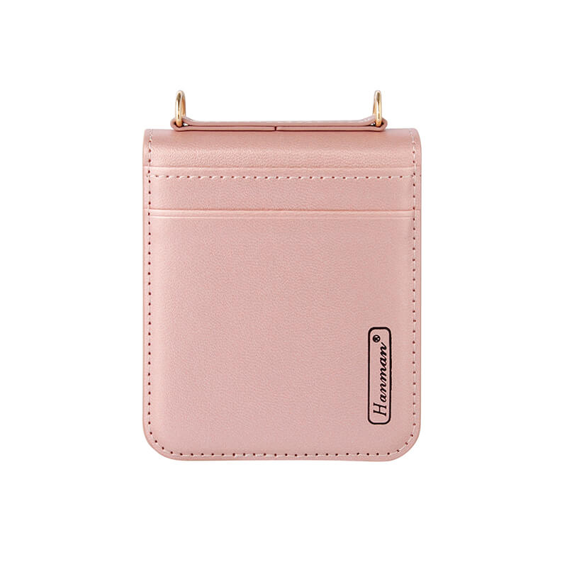 Hanman Leather Wallet Compatible with Samsung Z Flip 7 2025 Case