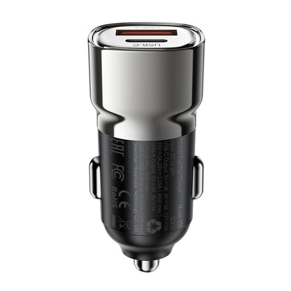Acefast PD 45W USB-C USB-A Dual Port Car Charger B20