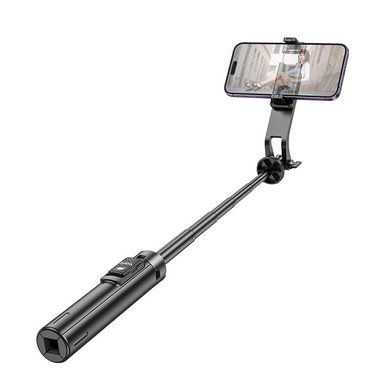 Hoco 2-in-1 Extendable Selfie Stick with QuadPod Stand & Bluetooth Remote K21