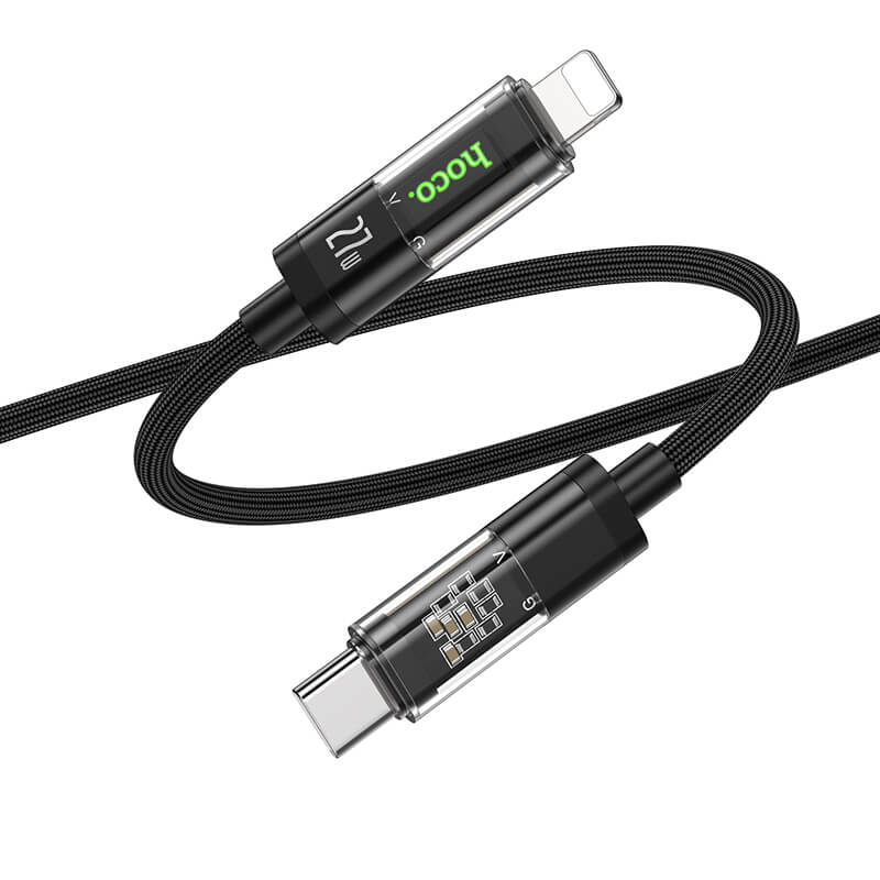 Hoco Transparent Discovery Edition 20W PD Charging Data Cable for iP U116
