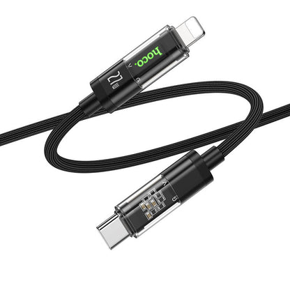 Hoco Transparent Discovery Edition 20W PD Charging Data Cable for iP U116