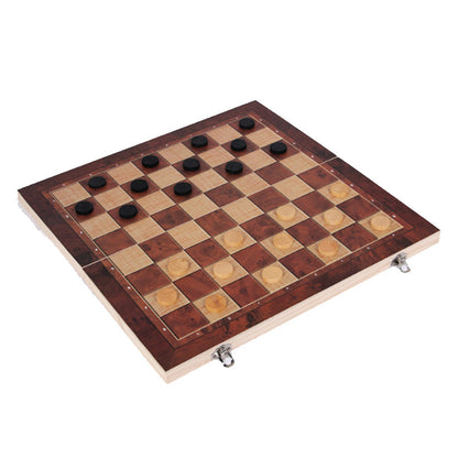 Chess Set 3 games in 1 Checkers and Backgammon 29cm*29cm
