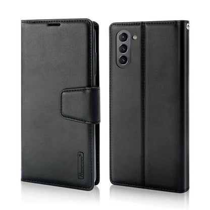 Hanman Mill Series Leather Wallet Flip Case Compatible with OPPO A5 Pro 2024