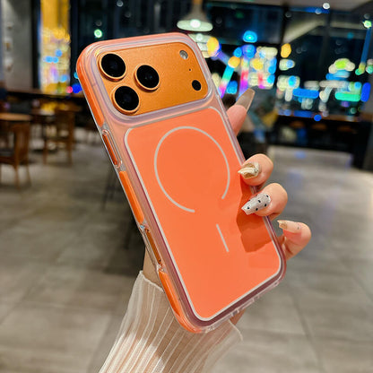 Compatible with iPhone 17 Pro Aurora Pure Series Magnetic Phone Case
