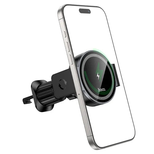 5W Wireless Charging Magnetic 2-in-1 Air Vent Phone Holder – Magnetic or Clamp Mount