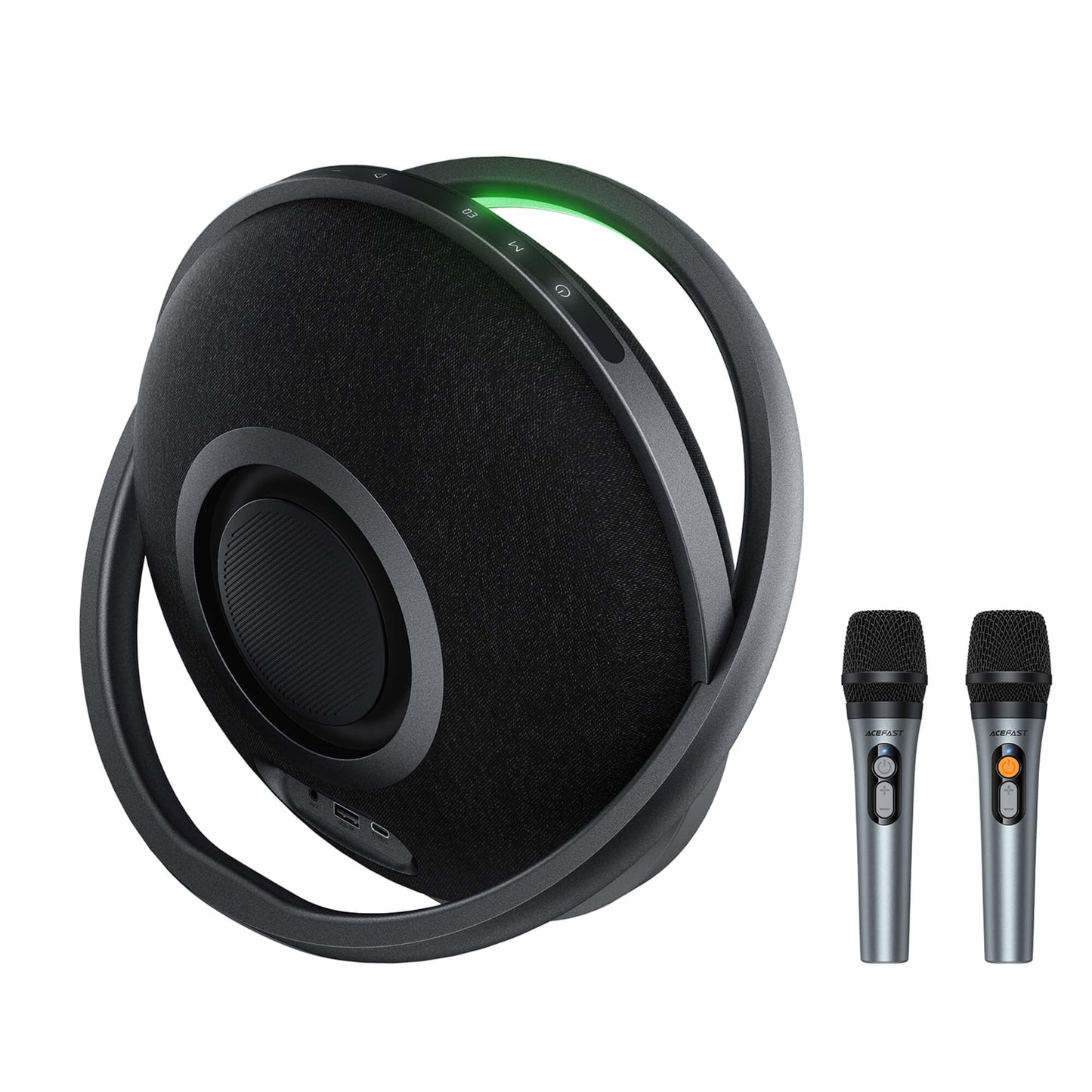 Acefast Portable Karaoke Speaker with 2 Wireless Mics & 6000mAh Power Bank K5 Max