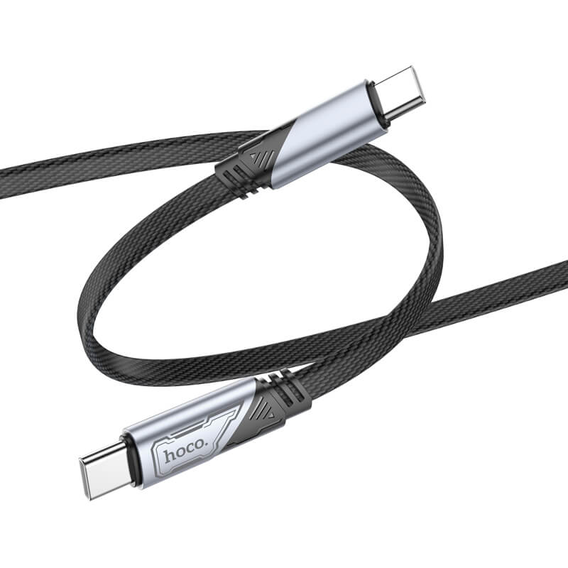 Hoco Braided Type-C to Type-C 60W Fast Charging Data Cable 1.2m U119