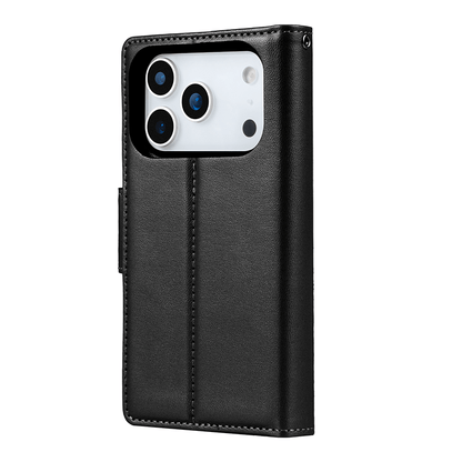 Compatible with Phone 17 Air Hanman Miro Leather 2-in-1 Wallet Case with Magnetic Back