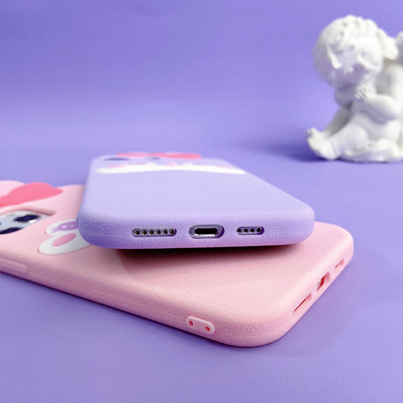 Suitable for Phone Q Uncle Cute Bunny Silicone Phone Case