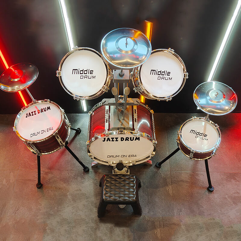 Mobie Educational Instrument Durable Toy Jazz Drum Set for Kids Ages 3-8