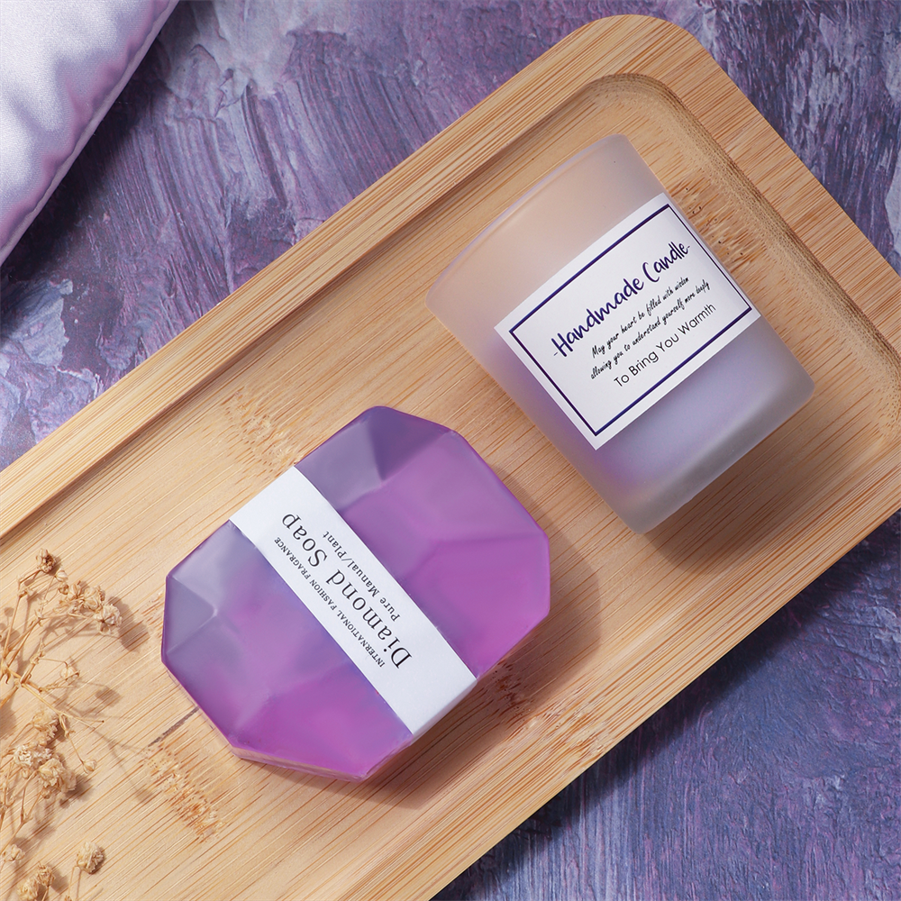 Lavender Aroma Candle Bath Gift Box