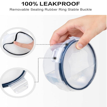 24PCs Plastic Food Storage Containers with Airtight Lids - Leakproof & Freezer