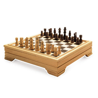 Elegant wooden chess board 7 in 1