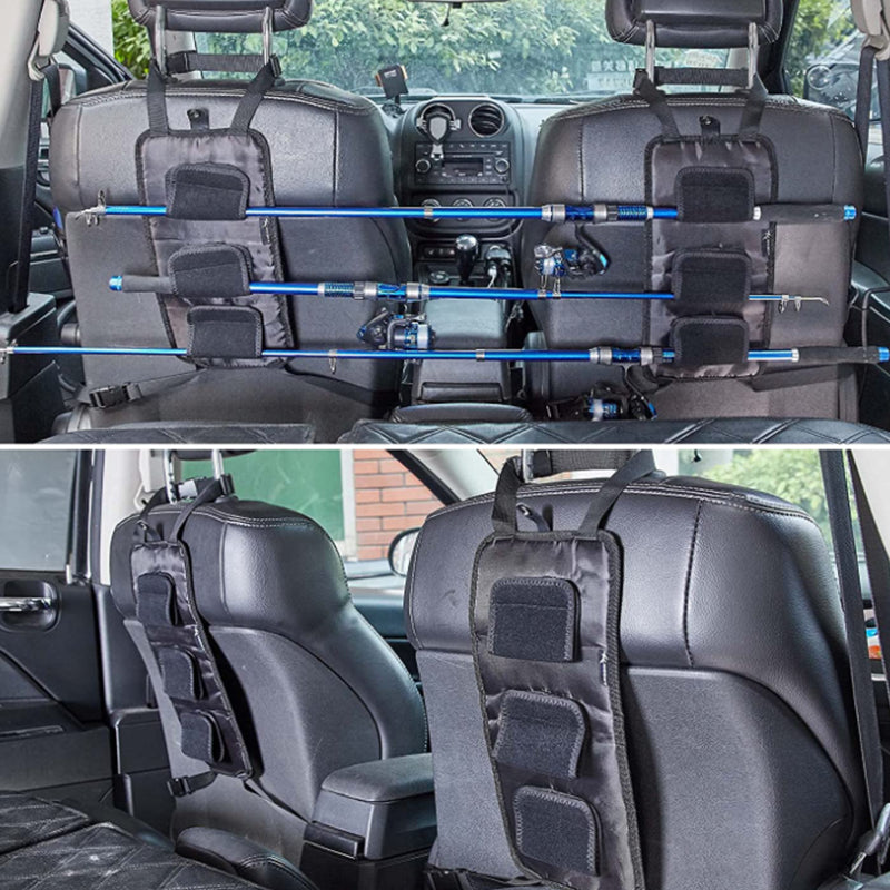 Fishing Rod Carrier, Pole Holder for Vehicle/Ship Rear Seats, Car, SUV, Wagons