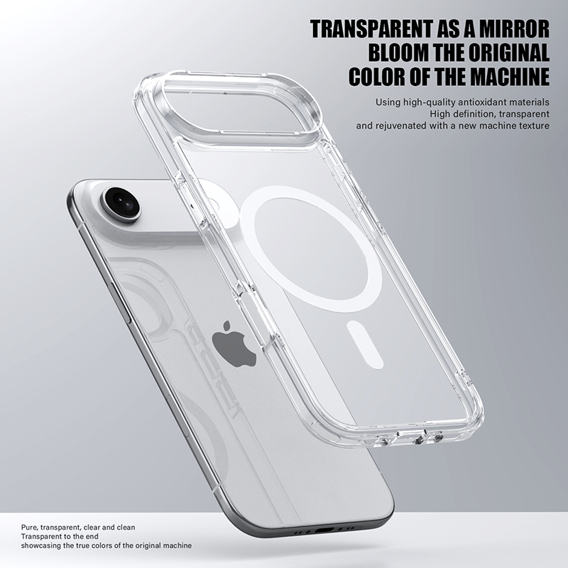 Aurora Magnetic Series Crystal Transparent Compatible with iPhone 17 Air Case