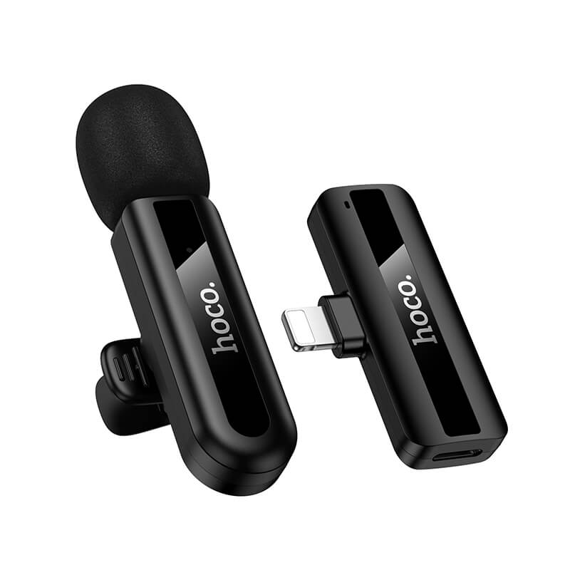 Hoco Lightning Lapel Mic Wireless Omni Directional Microphone L20-L