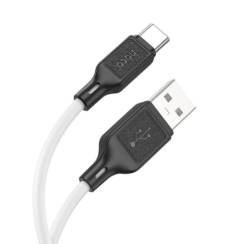 Hoco Cool Silicone USB-A to Type-C Charging Data Cable X90