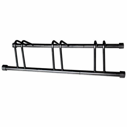 Floor bike rack with three holders