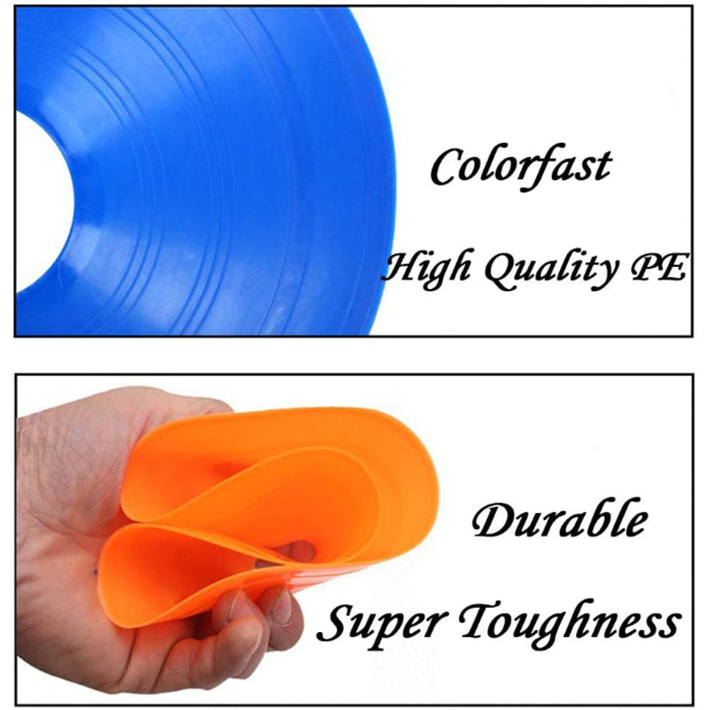 Welcome Back to School 50 Agility Training Sports Cones With Holder