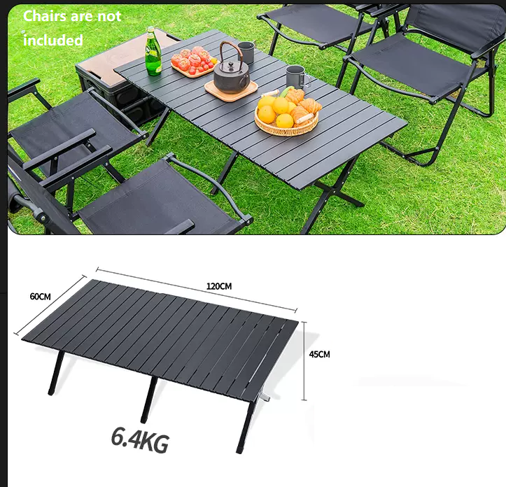 Portable Outdoor Folding Table – Egg Roll Style, 120cm LFRD5648