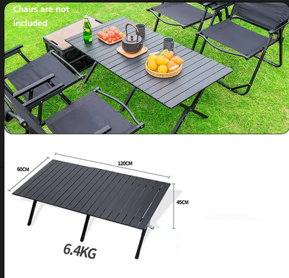 Portable Outdoor Folding Table – Egg Roll Style, 120cm LFRD5648
