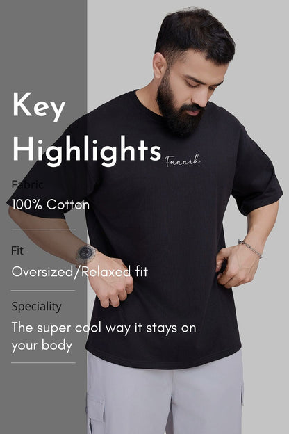 Bold Oversized T-shirt Black