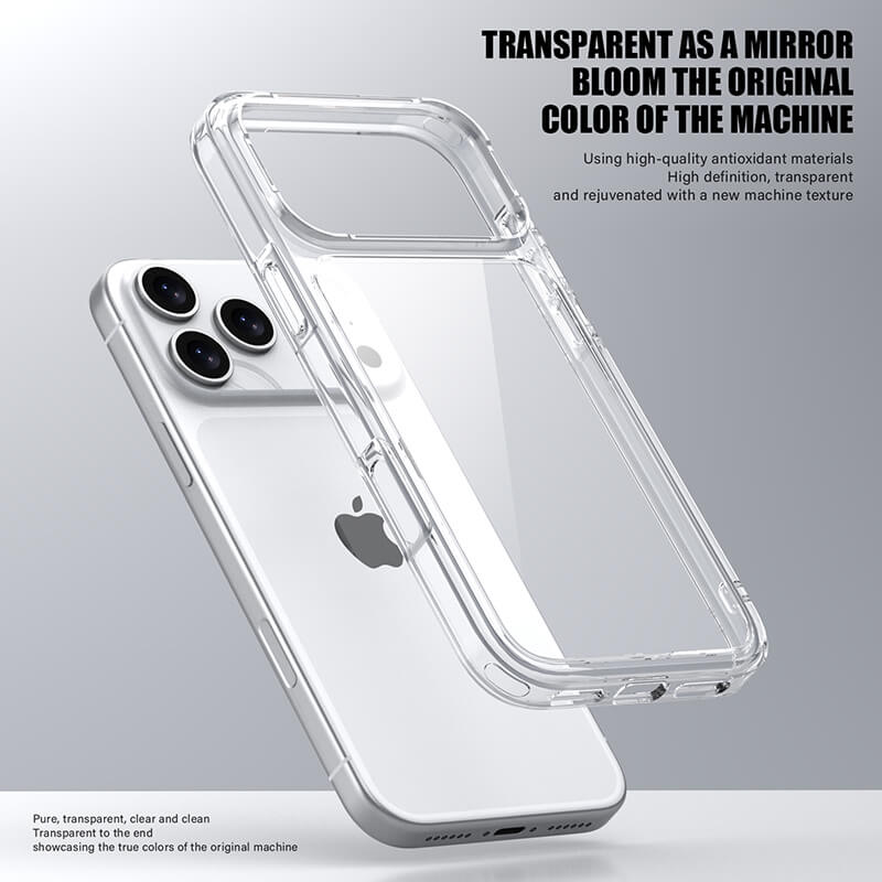 Aurora Series Crystal Transparent Compatible with iPhone 17 Pro Case