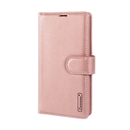 Hanman Mila Series Leather Dual Wallet Compatible with Samsung S24 Plus 2024 Case