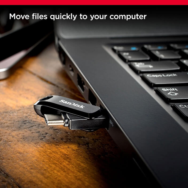 SanDisk 64GB Ultra Dual Drive Go USB Type-C Flash Drive SDDDC3