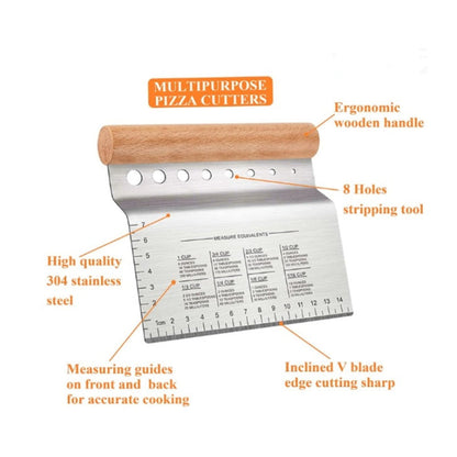 Dough Pastry Scraper Chopper Cutter 304 Stainless Steel