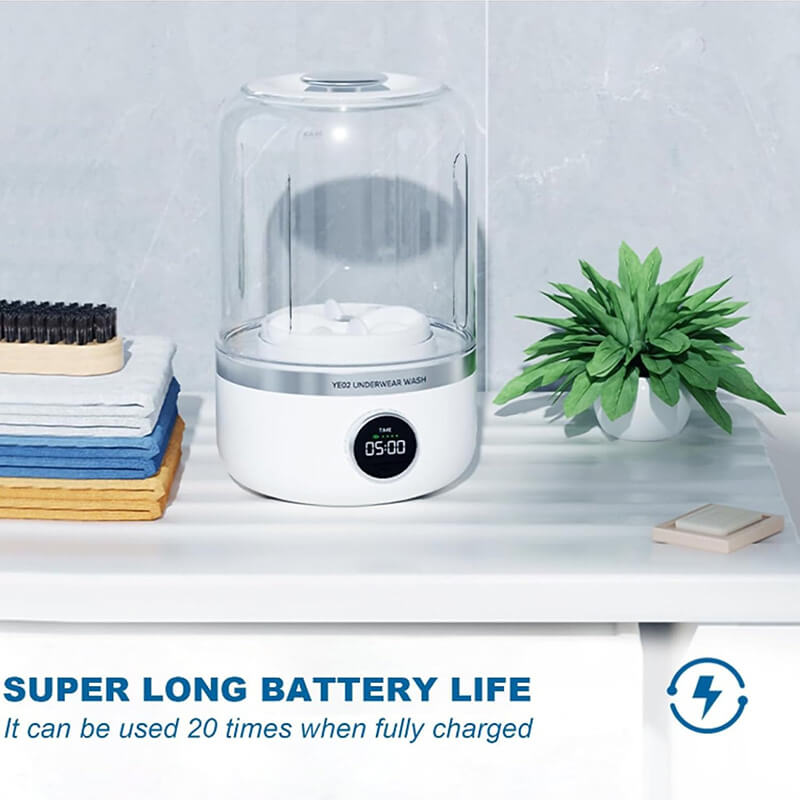 Mobie 1L Mini Wireless Portable Washing Machine For Bra Underwear Socks YE02