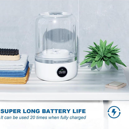 Mobie 1L Mini Wireless Portable Washing Machine For Bra Underwear Socks YE02
