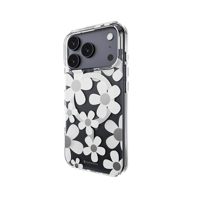 Compatible with iPhone 17 Pro Fleur 3D Patterned Series Shockproof Magnetic Phone Case