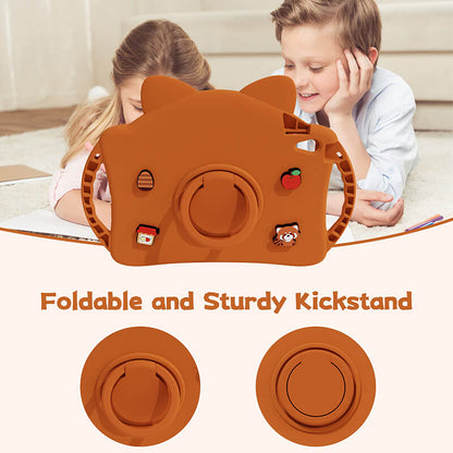 Lesser Panda Protection Compatible with iPad Air 2th 9.7 2014 Case with Foldable Kickstand