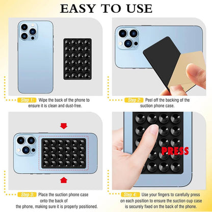 Mobie Silicone Phone Suction Mount Grip for iPhone & Cellphone Cases