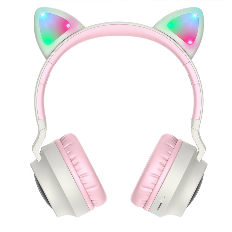 Hoco Bluetooth Cat Ear Wireless Headset LED Light W27