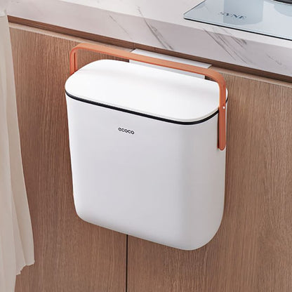 Mobie Slide Open Hands Free Trash Can with Wall or Door Mount E2236