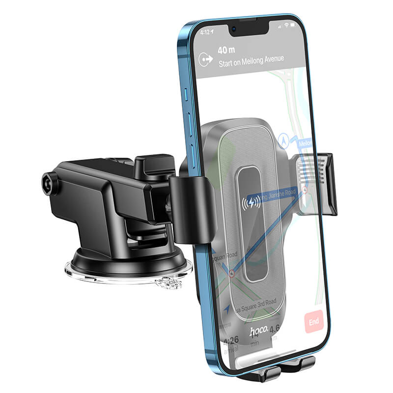 Hoco Wise Automatic Induction Wireless Fast Charging Car Phone Holder HW3