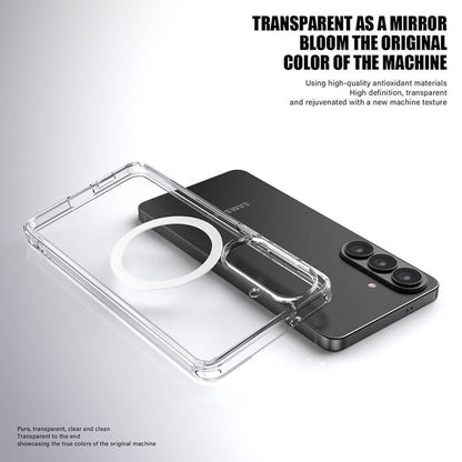 Compatible with Samsung S26 Plus 2026 Aurora Series Crystal Magnetic Phone Case Clear