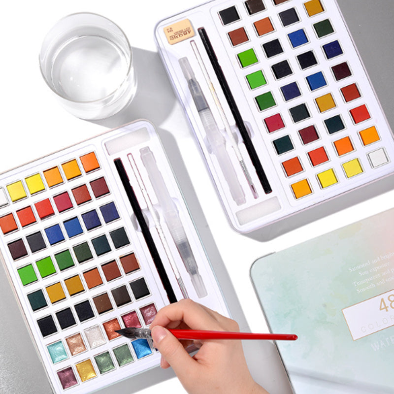 Water Colour Paint Sketchers' Pocket Box 48 pcs
