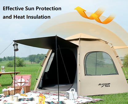 Hexagonal Camping Tent - Durable, Quick Setup JLP5467