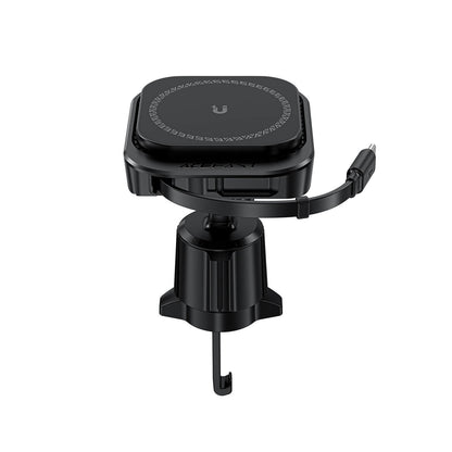 Acefast Magnetic 15W Wireless Car Charging Holder With Retractable Type-C Cable D32