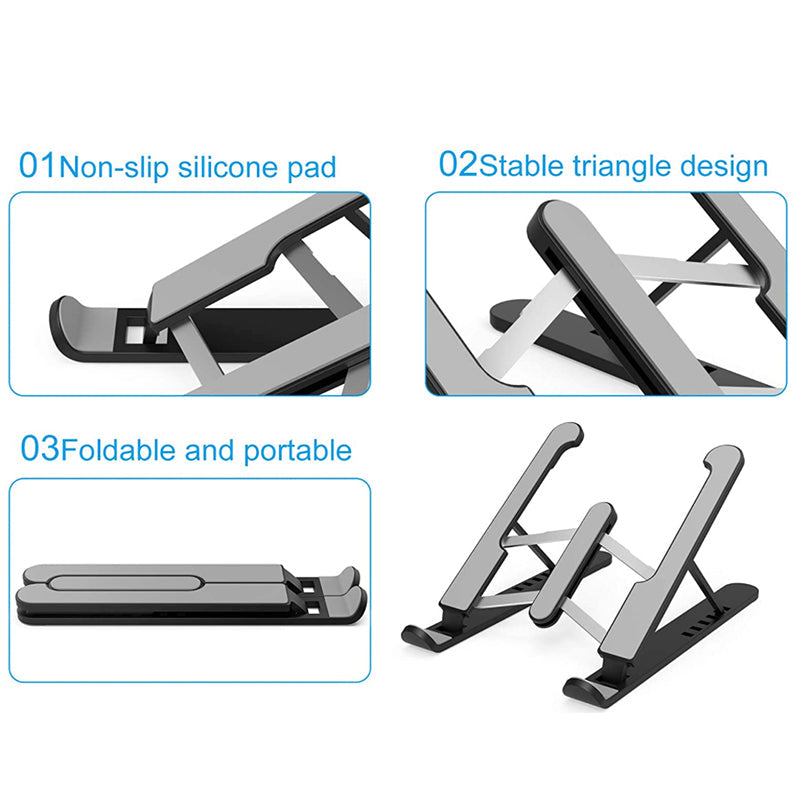 Portable Laptop Stand for Desk Black